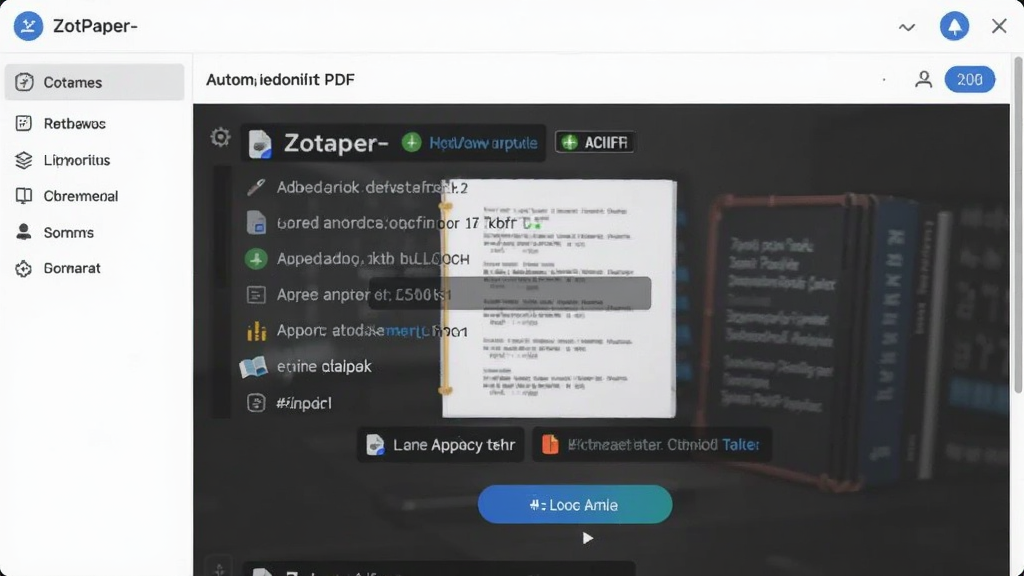 ZotPaper-文献管理工具 导入PDF文献自动识别信息操作界面