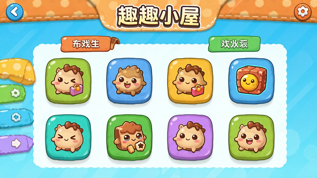 ȤȤС�� ��Ϸѡ����� ����С��Ϸͼ�� ��ͨ�ɰ���� �����ǩ ����ɫ�� �������� ���ʸɾ�