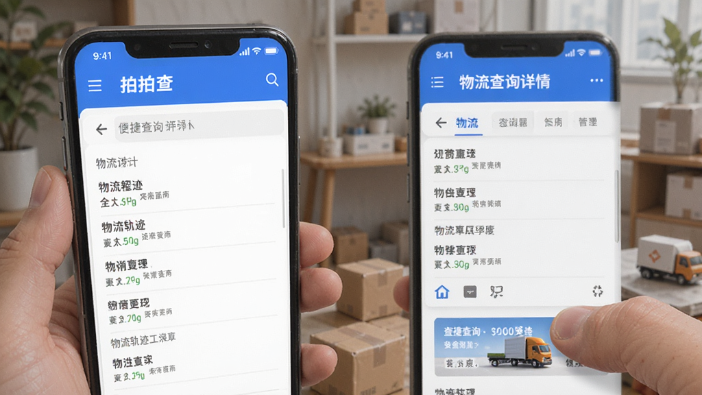 拍拍查-便捷查询工具 物流轨迹详情页面展示