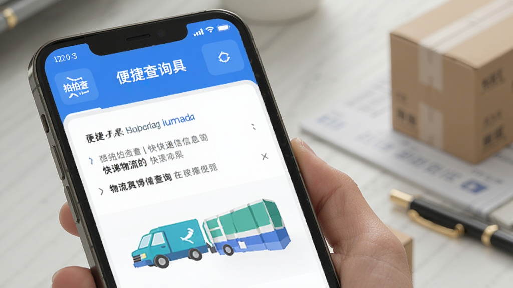 拍拍查-便捷查询工具 快递物流信息查询操作界面