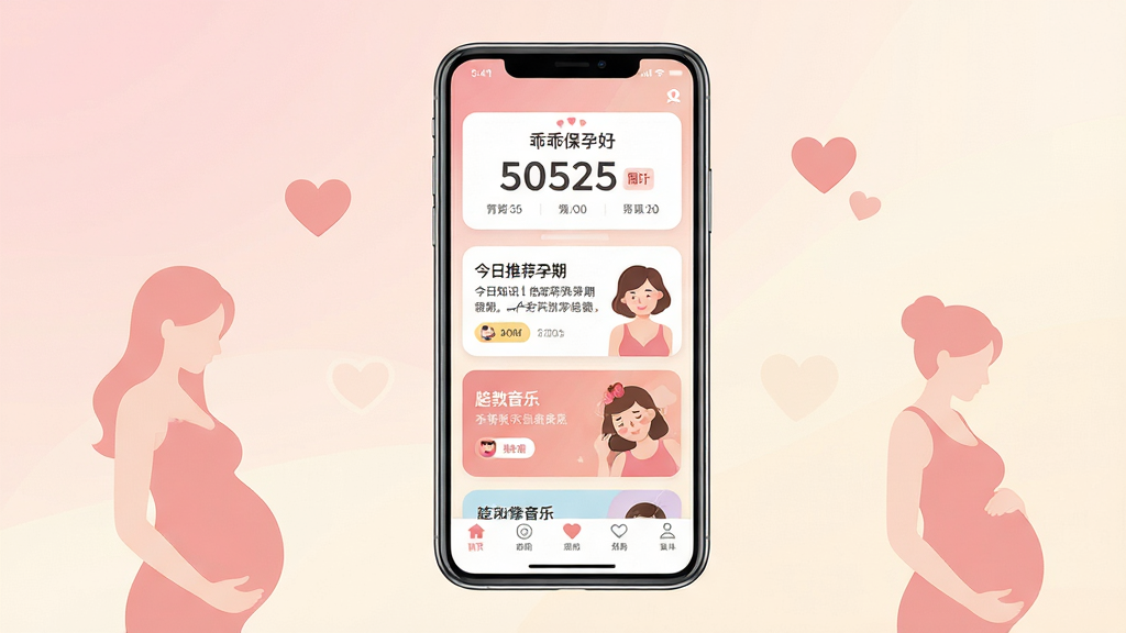 �Թ����и�Ӧ��������ȫòչʾ�������������һ�������ֻ�����Ļ��ʾ�Թ����и�APP��ҳ�����������ܵ���ʱ��Ƭ���м��ǽ����Ƽ�����֪ʶ��̥������ģ�飬�ײ������������ɼ�����������͵ĵ���ɫ���װ�ɫ���䣬��Χ��׺��Լ���и���Ӱ�Ͱ���ͼ�꣬��������ܰ��������ƽ����ƣ����ʸɾ��������޶���Ԫ��