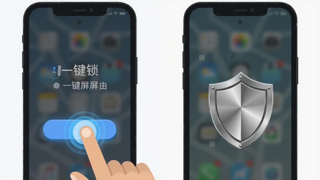 Lock Butler����չʾͼ�����������һ���ֻ���Ļ��ʾһ��������ť������Ķ���Ч�����Ҳ����ֻ���Ļչʾ��͵��ģʽ��������Ļģ�������ֶ���ͼ�꣬����Ϊ���ҶԱ�ʽ�Ű棬���Ϊ��ƽ���廭�磬ϸ���ϰ�ť�а�ѹ������Ч������ͼ����н����ʸУ����ʸɾ��������޶���Ԫ��