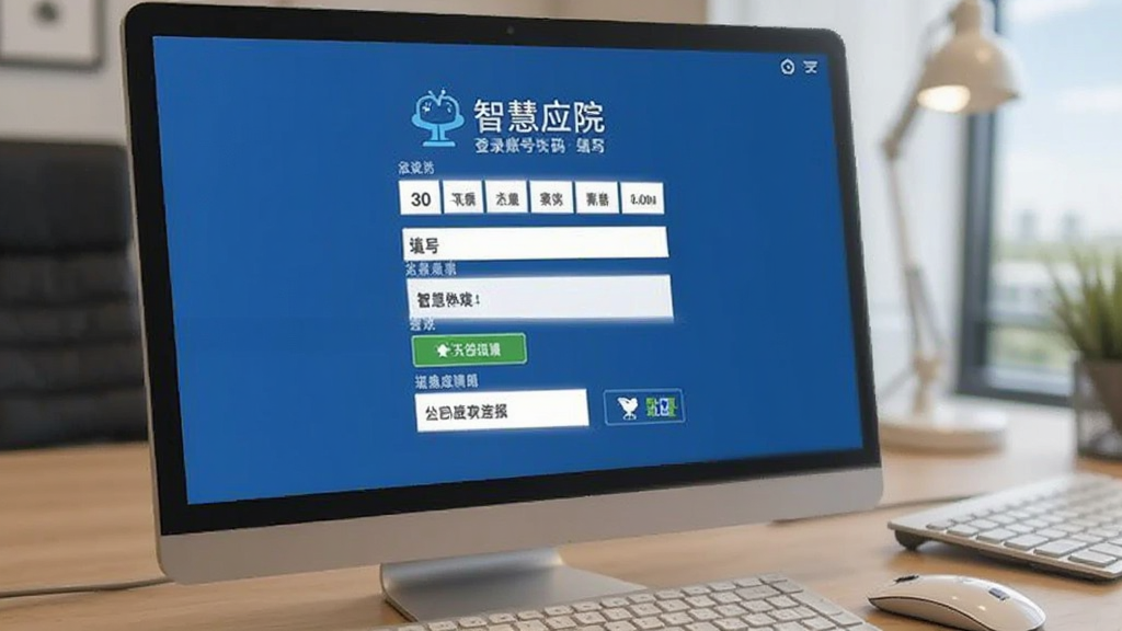 智慧应院登录账号密码填写及验证码界面