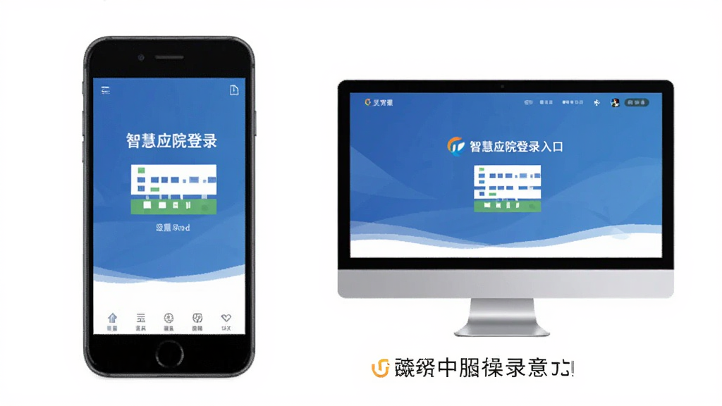 智慧应院登录入口页面截图以及手机电脑操作示意