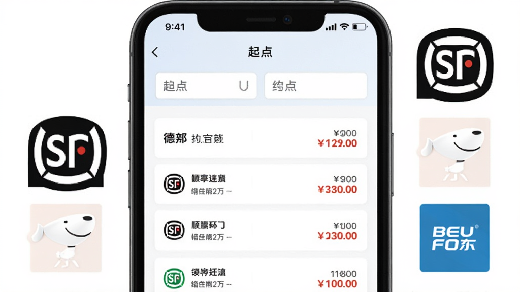 �����������APP�ȼ۹��ܽ��棬�ֻ���Ļ��ʾ����յ������Ͷ��������˾�����б����Ա��е°˳�ᡢ������������ʶ�������������񣬻��ʸɾ����޶���Ԫ��