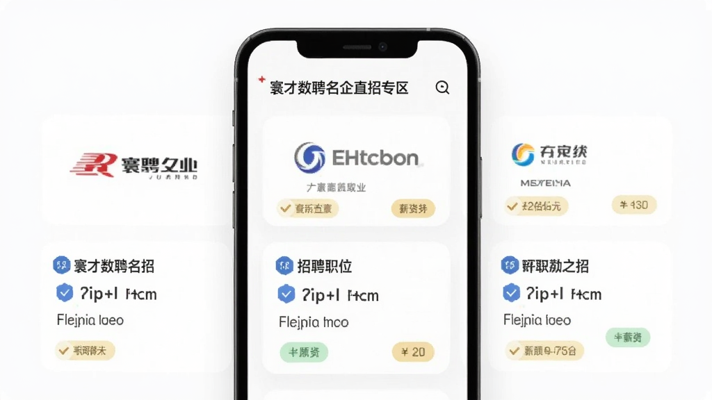 徲���Ƹ����ֱ��ר��ҳ��չʾ���ֻ���Ļ����ʾ���֪����ҵLogo����Ƹְλ��Ƭ�������Ǽ��İ�ɫ����Ƭ������֤��ʶ��н�ʱ�ǩ���Ű����룬���רҵ���ţ����ʸɾ��޶���Ԫ��