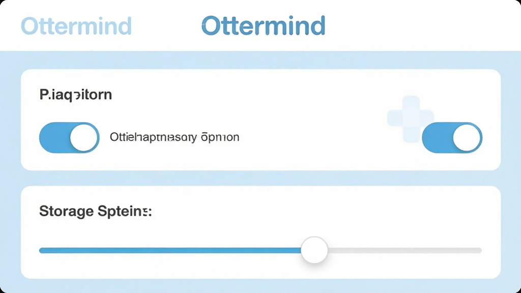 Ottermind Ӧ�����ý��棬չʾ��˽ѡ��ʹ洢�����������԰�ɫ��ǳ��ɫΪ�����п��ذ�ť�ͻ���ؼ��������� Ottermind ���ֱ�ʶ�������ˬ�����ʸɾ����޶���Ԫ��