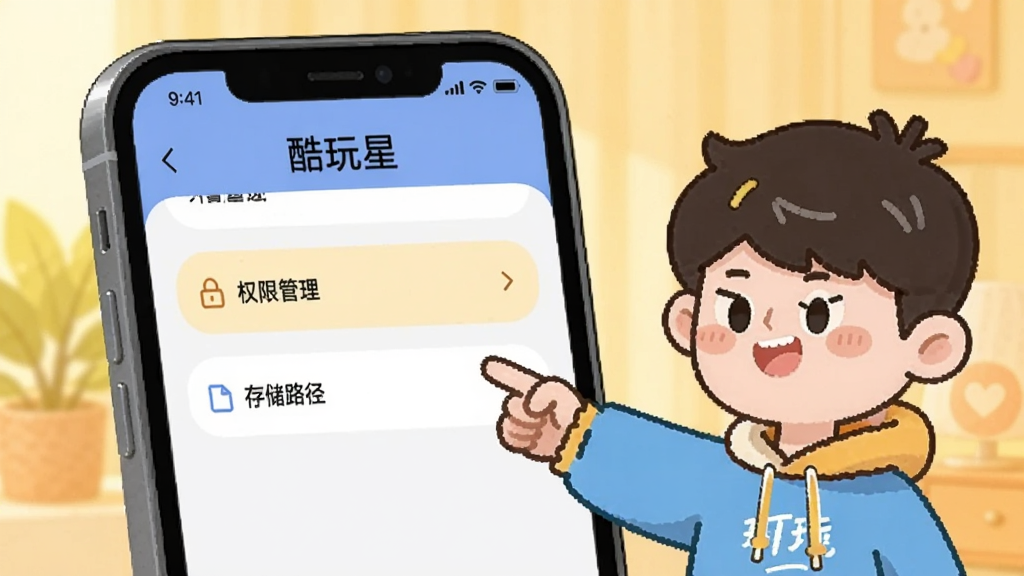һ���ֻ���Ļ��ʾ�š������ǡ������ý��棬�Ա���һ����ͨ����ָ����Ļ�ϵġ�Ȩ�޹������͡��洢·����ѡ���������ܰ�Ļ�ɫ����������ɻ��ã����ʸɾ����޶���Ԫ�ء�