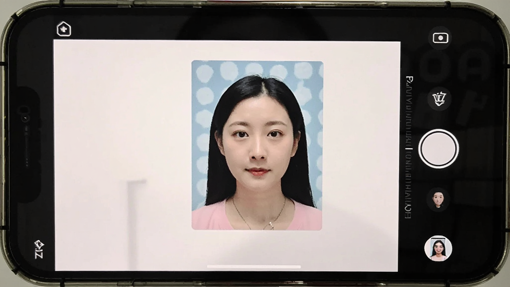 精致证件照-手机证件照制作 手机在家拍证件照全流程换底色修图实操