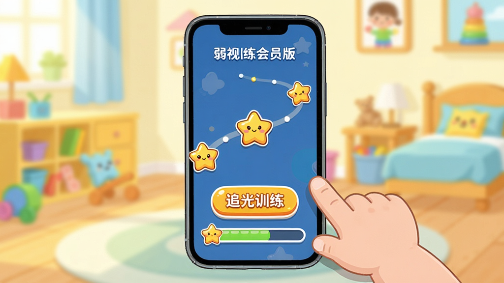 ����ѵ����Ա����Ϸ��ѵ�����棬����չʾ�ֻ���Ļ������ѵ����Ա�����Ϸѵ����������Ļ���п�ͨС�������Ź켣�ƶ����·��С�׷��ѵ������ť�������ռ����������ֻ��Ա��ж�ͯС�����ڵ����Ļ�������������Ķ�ͯ���������������ֻ�Ϊ���ģ��Ű���ã����Ϊ��ͨ��ƽ�廭��ϸ�ڿɰ�Բ�󣬻��ʸɾ����޶���Ԫ��