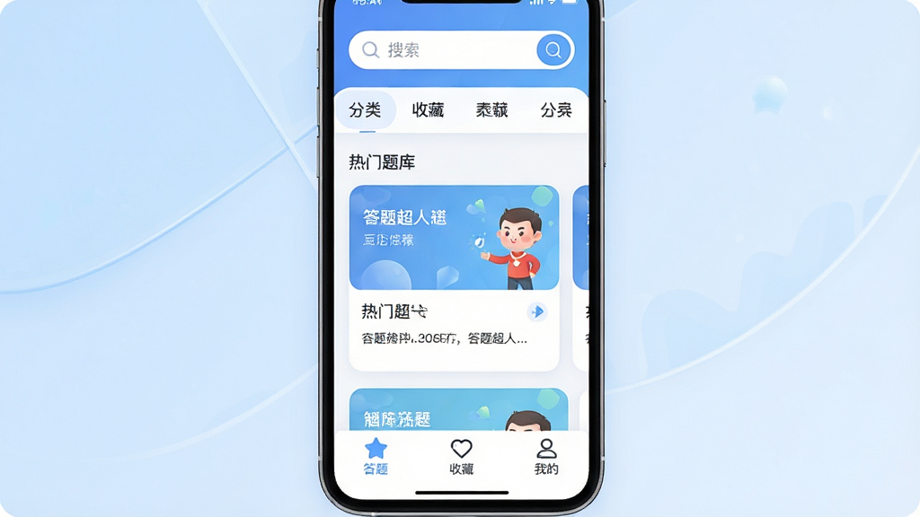 һ��չʾ���ⳬ���������Ľ����ͼƬ������Ϊ�ֻ���Ļ����Ļ����ʾ���ⳬ��APP����ҳ������������������������ͷ����ǩ���м�����������Ƽ���Ƭ���ײ��Ǵ��⡢�ղء��ҵ�����������ť���Ű����࣬����ִ���Լ��ϸ�ھ���Բ�󣬻��ʸɾ��������޶���Ԫ�أ�����Ϊǳ��ɫ����