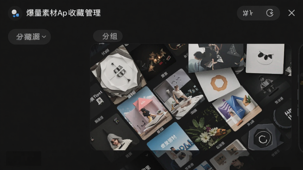 �����ز�App�ղع���ҳ�棬�ֻ���Ļ��ʾ�ղؼ��б��ͷ����ǩ��ÿ�����������ز�����ͼ����������ɫΪ������������������ִ���࣬���ʸɾ��޶���Ԫ��