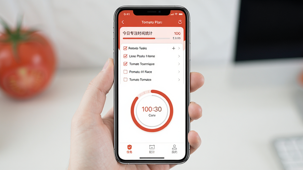 һ��չʾ���Ѽƻ�App���������ֻ�����ͼ������������һ���ִ������ֻ�����Ļ����ʾ�ŷ��Ѽƻ��������棬�����н���רעʱ��ͳ�ƣ��м��Ǵ��������б��ͷ����Ӽ�ʱԲ�����ײ�������ͳ�ơ��ҵ�������ǩ���������Է��Ѻ�Ͱ�ɫΪ��ɫ�����������ˬ�����ֹ��������ʸɾ�������û�ж���װ��Ԫ��