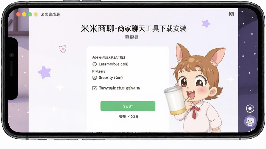 米米商聊-商家聊天工具下载安装登录界面配图
