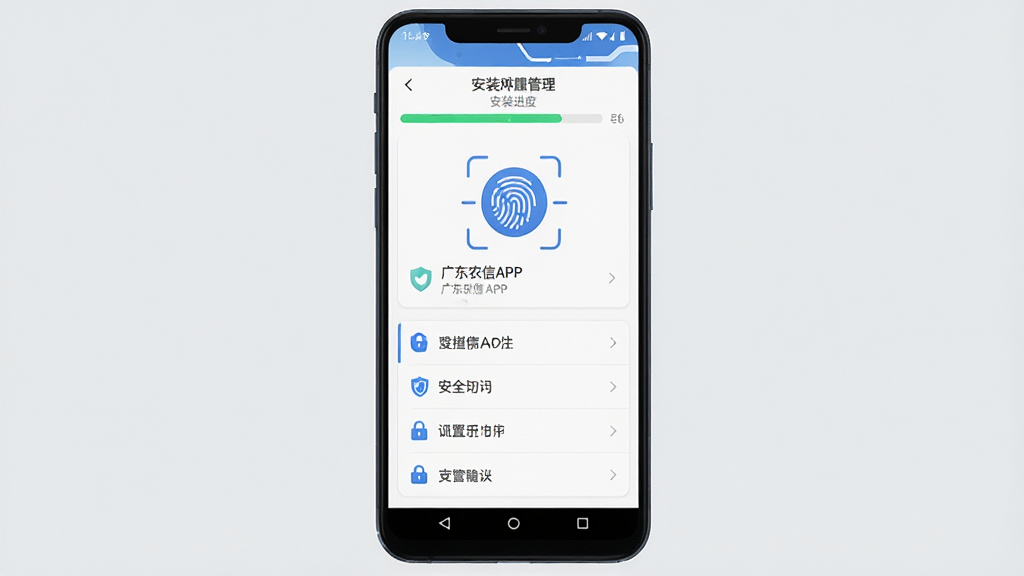 һ��չʾ�㶫ũ��APP�ڰ�׿�ֻ��ϰ�װ�밲ȫ���ý����ʾ��ͼ���������ֻ���Ļ��ʾȨ�޹���ҳ���ָ��ʶ��ͼ�ꡣ���ֲ������½ṹ���Ϸ��ǰ�װ���������·��ǰ�ȫ����ѡ���б����Ű��࣬���Ƽ��У�ϸ���ϴ��ж��ƺ�����ͼ�꣬����Ϊǳ��ɫ�������������ɾ����޶���Ԫ�ء�