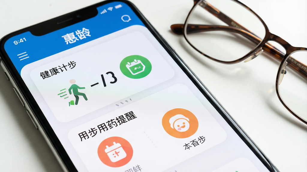 һ��չʾ�ֻ�APP�������дͼƬ�����������ǡ����䡱APP�Ľ��棬�ص�ͻ���������ʹ�ͼ����ơ���Ļ����ʾ�š������Ʋ����͡���ҩ���ѡ��������ܿ�Ƭ�����ַǳ���Ŀ���Ա߷���һ���ϻ�����Ϊ��׺��������ࡣ���дʵ����������������������������Ԫ�ء�