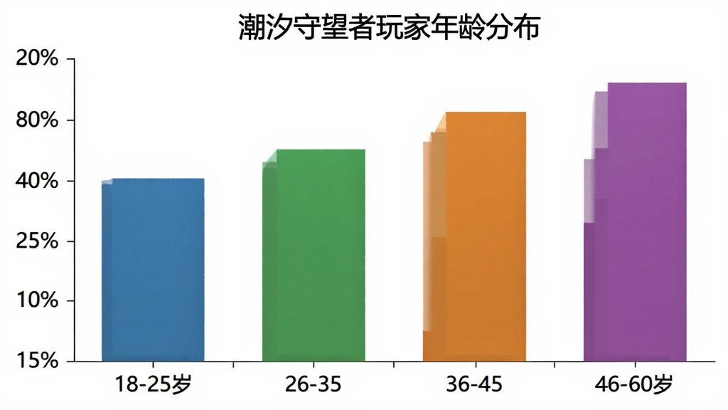 ��ϫ�������������ֲ���״ͼ������Ϊ�����18-25�ꡢ26-35�ꡢ36-45�ꡢ46-60�꣬����Ϊ���ռ�Ȱٷֱȣ���״ͼ��ɫ�ֱ�Ϊ��ɫ����ɫ����ɫ����ɫ��ͼ������Ϊ����ϫ�������������ֲ���������Ϊ��ɫ�����������ɾ����޶���Ԫ��
