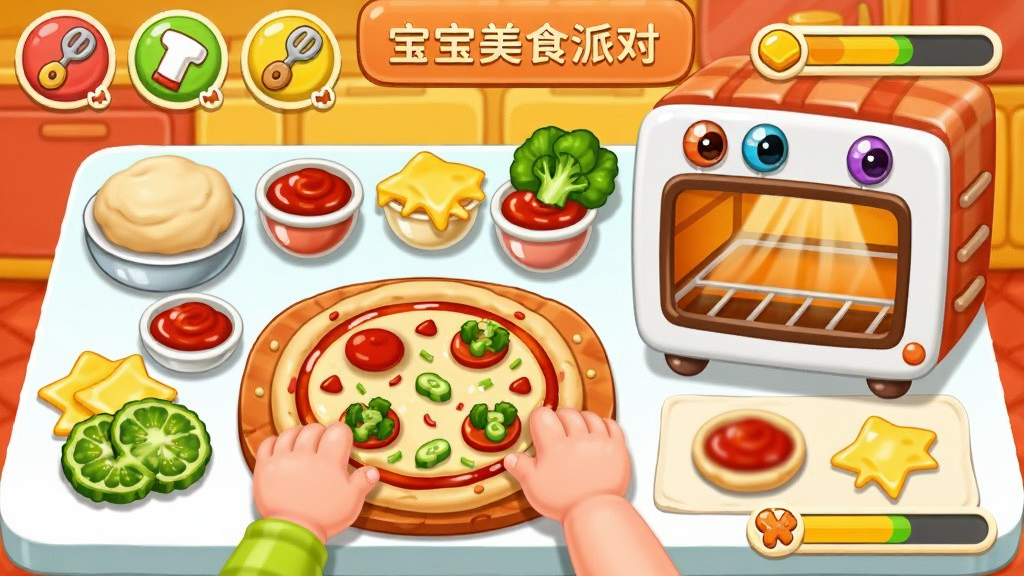 ������ʳ�ɶ���ʳ�������棬����չʾһ����ͨ��������̨��̨���������š����ѽ���֥ʿ�͸����߲����ϣ�һ˫С�����ڰ����������������ϣ��Ա���һ����ͨ�������ڹ��������������пɰ��ĳ���ͼ��ͽ���ָʾ��������Ϊ������ͨ���ɫ���Ժ����Ϊ���������������޶�������Ԫ��