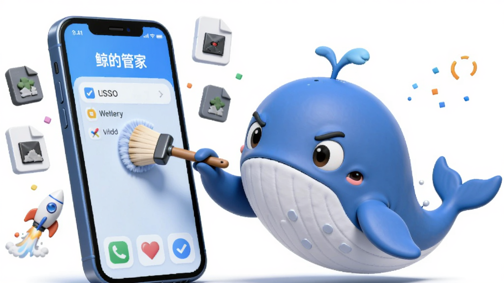 ������һ�������Ƽ��е���ɫ���㼪�����������������һ��Сˢ������һ���޴�������ֻ���Ļ����Ļ��ΧƯ���������ļ�ͼ��ͼ��ٻ���������Ͼ���λ�ڻ����Ҳ࣬����������ɾ����ֻ����棬�Ű��࣬�����3D��ͨ��Ⱦ��ϸ���Ͼ����������ɰ����ֻ���Ļ��ʾ�����Ĺܼҡ����֣����ʸ��壬�ɾ����޶���Ԫ�ء�