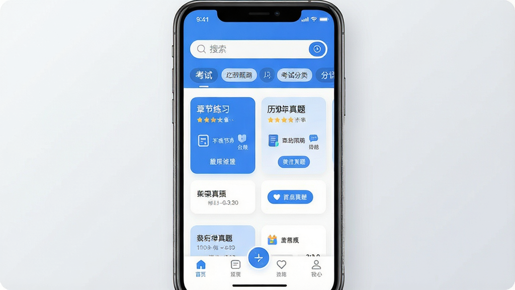 һ��չʾ�׿��Կ����APP���Ľ�����ֻ�����ͼ���������ֻ���Ļ��ʾ�׿��Կ���Ƶ������ҳ�������Ϸ���������Ϳ��Է����ǩ���м����½���ϰ������������ڿ�Ƭ���·��ǵײ����������Ű��������������ִ���Լ��ƽ����ϸ���ϰ�ťԲ����ɫ������Ϊ�������ʸɾ��޶���Ԫ�أ�����Ϊǳ��ɫ���䣬������������