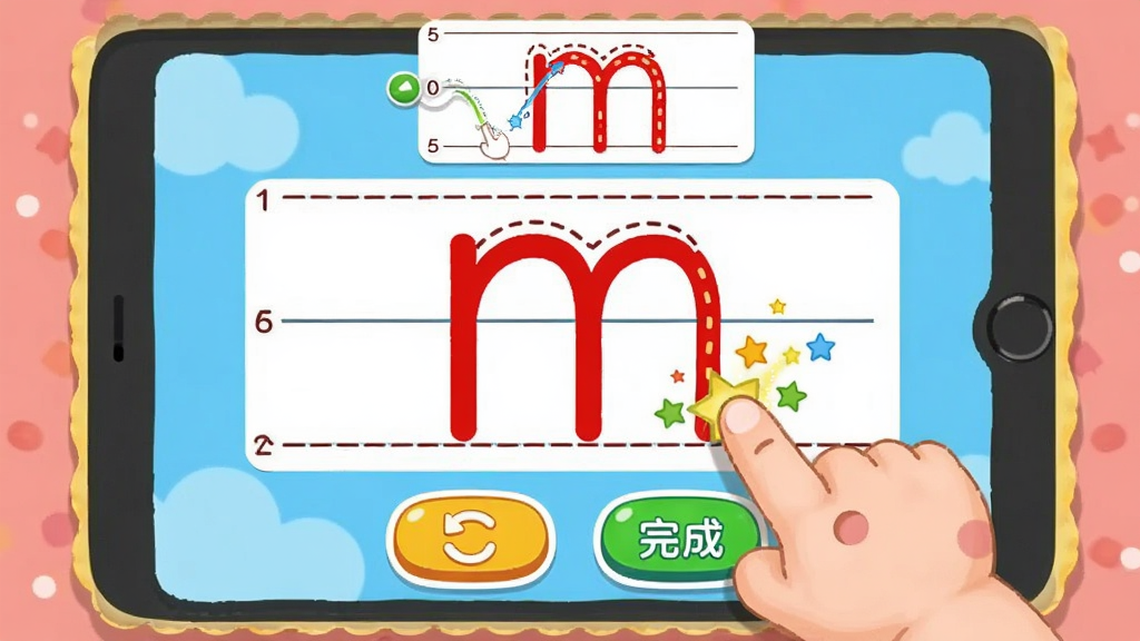 ���ı���ѧƴ�� ��д��ϰ���� �������񱳾� һ��С���ѵ���ָ������Ļ�������������ƴ����ĸ