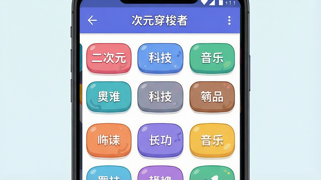 һ��չʾ����Ԫ�����ߡ�App�и��Ի���ǩ���ý�����ֻ���ͼ��������һ��������׿�ֻ�����Ļ����ʾ����Ԫ�����ߡ��ı�ǩѡ��ҳ�棬����Ϊ����״���еĶ����ɫ��ǩ��ť��ÿ����ǩ���в�ͬ�������硰����Ԫ�����Ƽ��������֡��ȣ��Ű����룬���Ϊ���õĿ�ͨ��ƽ����ƣ�ϸ��Բ�󣬻��ʸɾ����޶���Ԫ��