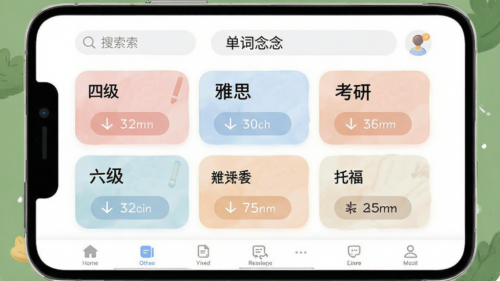 一张手机应用界面截图风格插图,画面展示