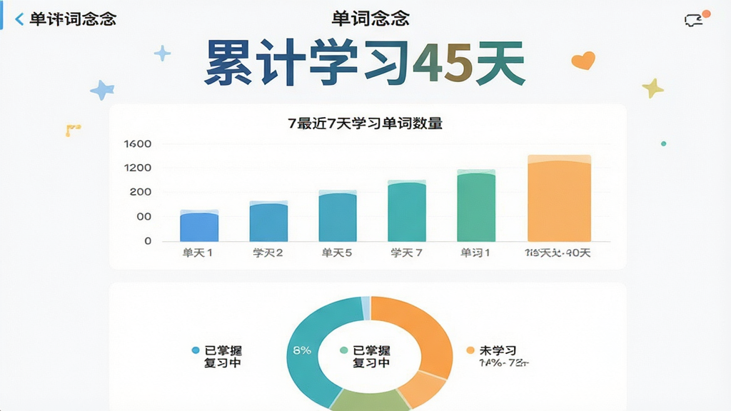 一张数据统计页面风格的插图,画面展示