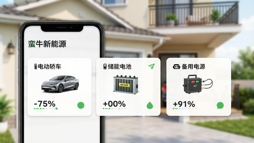 һ�š���ţ����Դ�����豸�����������ͼ���������ֻ���Ļ��ʾ�����豸��Ƭ���У��ֱ��ע���綯�γ��������ܵ�ء������õ�Դ����ÿ����Ƭ���е����ٷֱȺ�����״̬ͼ�꣬�����Ǽ�ͥ�������̨������ģ���黯����������죬���ʸɾ�