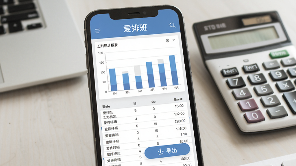 ���Ű� ��ʱͳ�Ʊ������棬�ֻ���Ļչʾ��״ͼ����ϸ�����б����Ա��е�����ť�������ǰ칫���ͼ����������֡����Űࡱ�ڱ��������������Լ��񣬻��ʸɾ�