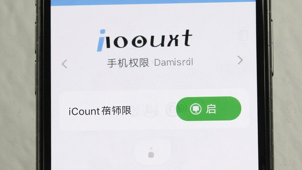 点数相机iCount数钢管 手机权限设置界面 显示相机和存储权限已开启 界面布局清晰 风格简洁 细节明确 画质干净 无多余元素