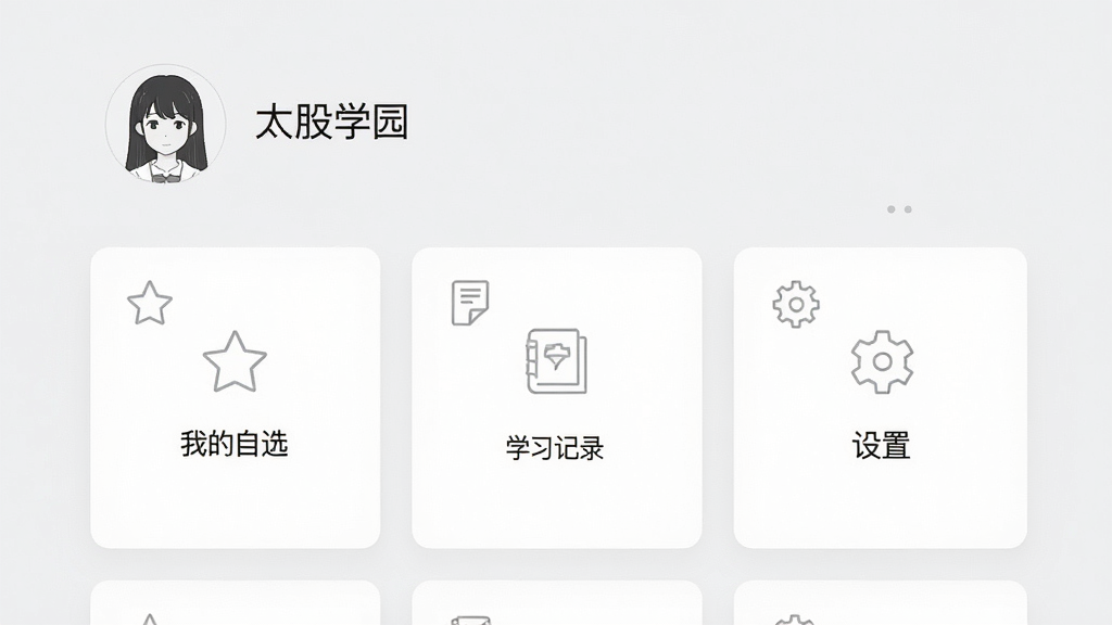 ����������̫��ѧ԰�ĸ�������ҳ�棬����Ϊ�Ϸ����û�ͷ����ǳƣ��м��ǹ��ܲ˵��б��������ҵ���ѡ����ѧϰ��¼�������á����Ű���ÿ�Ƭʽ���鲼�֣�����Ǽ�������䵭�磬ϸ����ͼ��������ϸͳһ��������ǳ��ɫ�����ʸ���ɾ��޶���Ԫ��