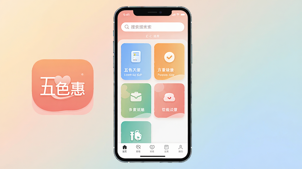 һ��չʾ�ֻ�Ӧ�ý���Ĳ廭�����������ǡ���ɫ�ݡ�APP��ͼ��������棬���沼�ּ�࣬���������������м��ǹ��ܿ�Ƭʽ���У��ײ��ǵ���������������͵Ľ���ɫ������ִ���ƽ�����������ɾ����޶���Ԫ��