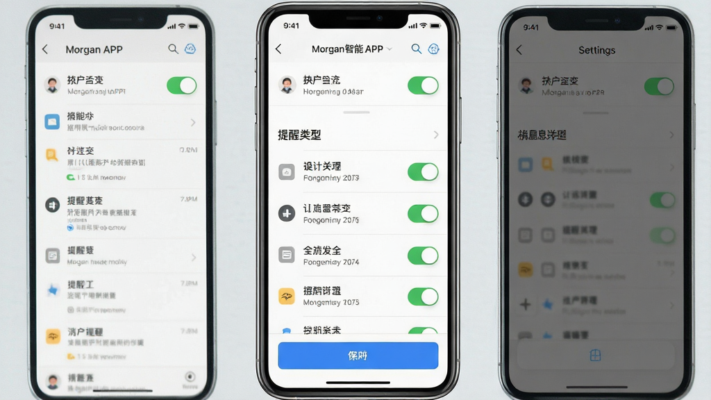 һ��չʾĦ������APP��Ϣ���ѹ��ܵ�ͼƬ������Ϊ�ֻ���Ļ��ʾ֪ͨ�б������ý��棬����Ϊ��������ѡ��м����������б����ײ����水ť���Ű������������룬�����ˬʵ�ã�ϸ����ͼ���ࡢ����״̬��ȷ�����ֱ�ע���������ʸɾ��޶���Ԫ�أ�����
