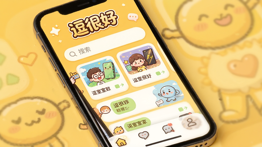 һ���ֻ���Ļչʾ�����ܺá�App�����棬���������ǿ�ͨ�����������б��������С����ܺá�������Logo��������ů��ɫ��������Ϊ�������������м������ҿ�Ƭ���ײ���������������ɻ��ã�ϸ��Բ�󣬻��������ɾ����޶���Ԫ��