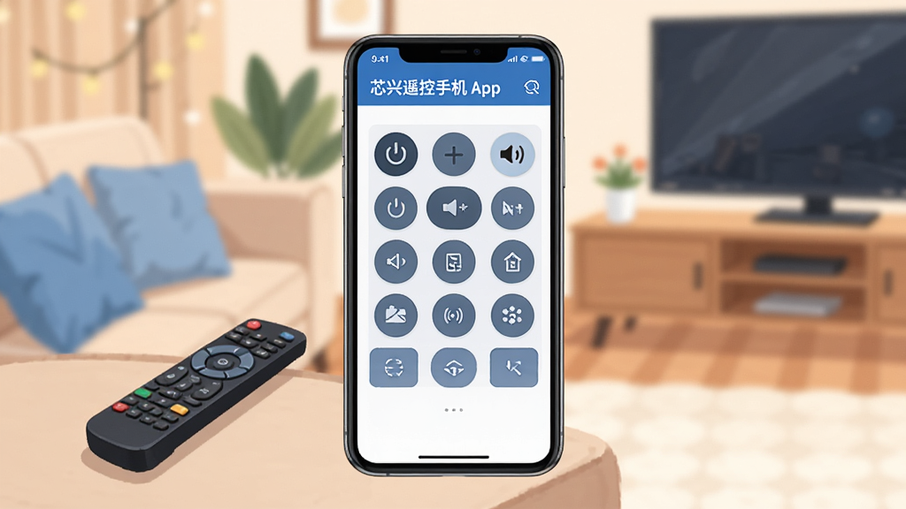 һ��չʾо��ң���ֻ�App�������ͼƬ�������������ֻ���Ļ����Ļ����ʾо��ң�ص�ң����壬�����е�Դ��������Ƶ���Ȱ�������������ܰ�Ŀ���������ɳ���Ϸ��������ĵ���ң�������������ִ���ƽ��ɫ��������Ϊ�������ʸɾ��������޶���Ԫ��