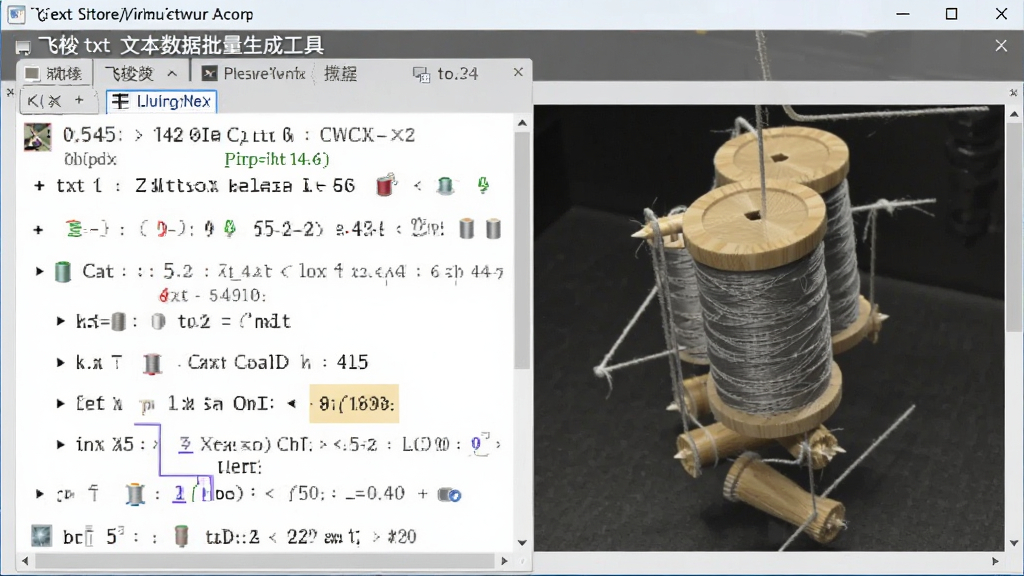 飞梭txt文本数据批量生成工具