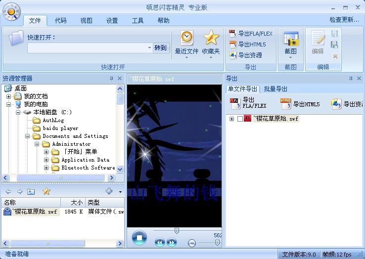 ��ɫ���� for SWF̽���ߵ��԰�v1.2.2002.711 ���Ͳ��Ź���