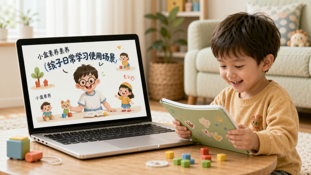 小盒素养-少儿素养学习工具 孩子日常学习使用场景 综合能力培养配图