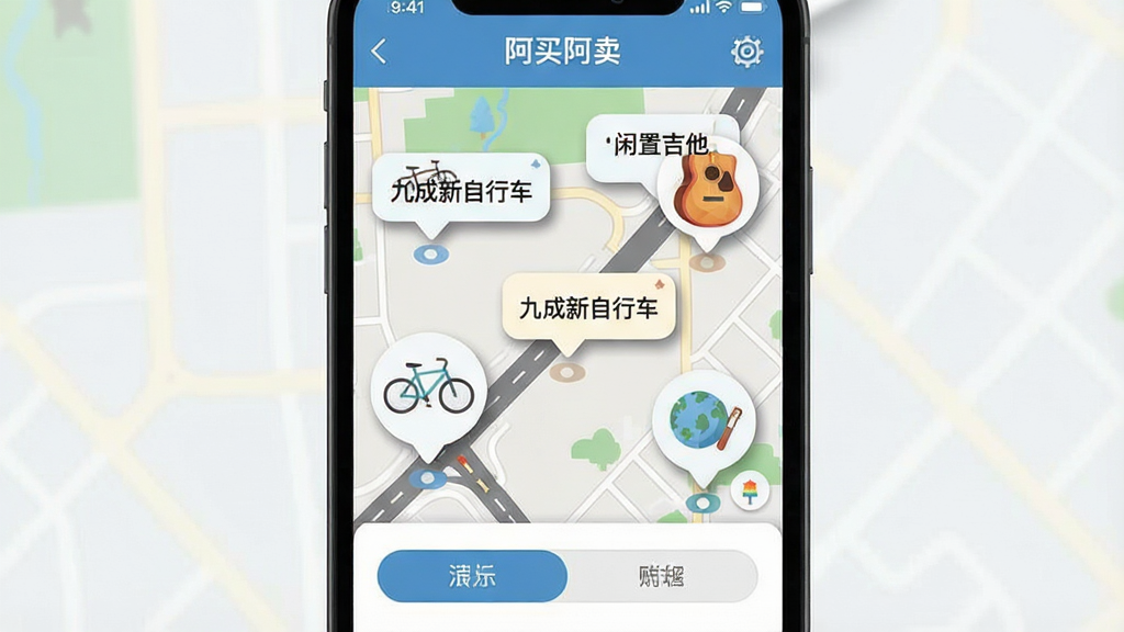 һ��չʾ����������App��ͬ�ǽ��׹��ܵ�AI��ͼ������������һ���ֻ����棬��������ʾ��ͼģʽ����ͼ�Ϸֲ��Ŷ����Ʒ����ͼ�꣬ÿ�����ݴ���������һ��������Ʒ���硰�ų������г����������ü������������ϵ�ͼռ����Ҫ���棬�ײ����б��л���ť�����Ϊ��ƽ���廭�磬ϸ������������΢��Ӱ����ͼ��·���������ʸɾ����޶���Ԫ�ء�