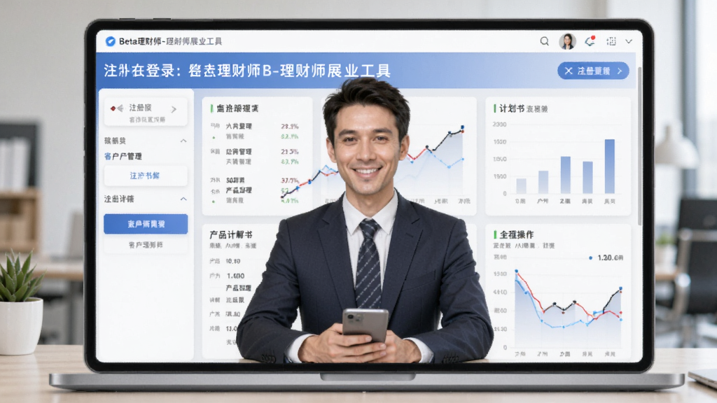 Beta理财师-理财师展业工具 注册登录客户管理产品讲解计划书制作全流程操作界面