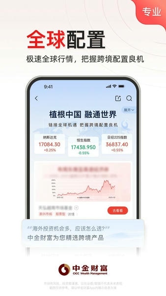 中金财富 安卓版 交易界面