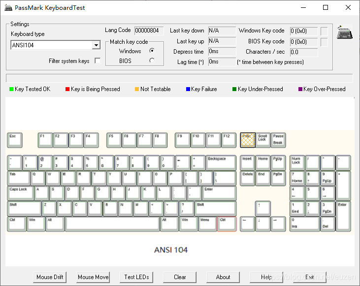���̲���(PassMark KeyboardTest)v3.0.0.1000 ���̼�⹤��