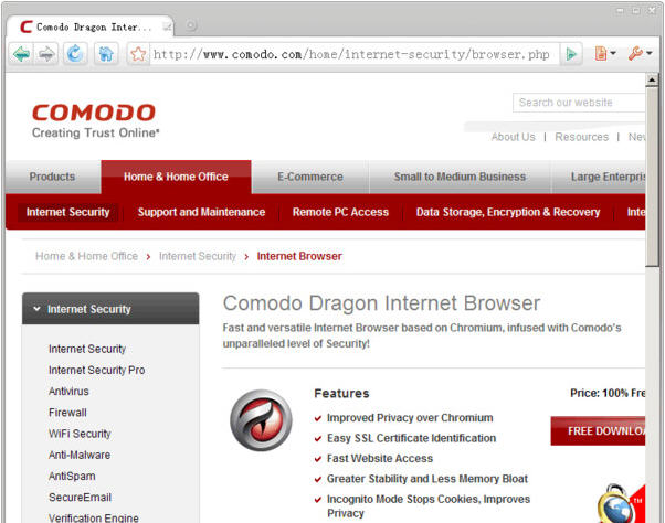 Comodo����ȫ�����(Comodo Dragon)�ٷ���v80.0.3987.87 ��˽���������