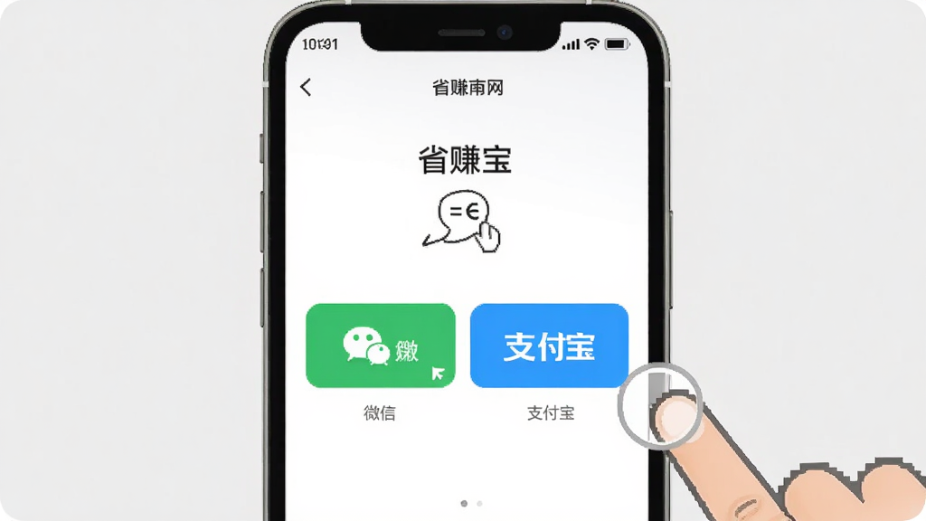 一张手机操作示意图,画面展示
