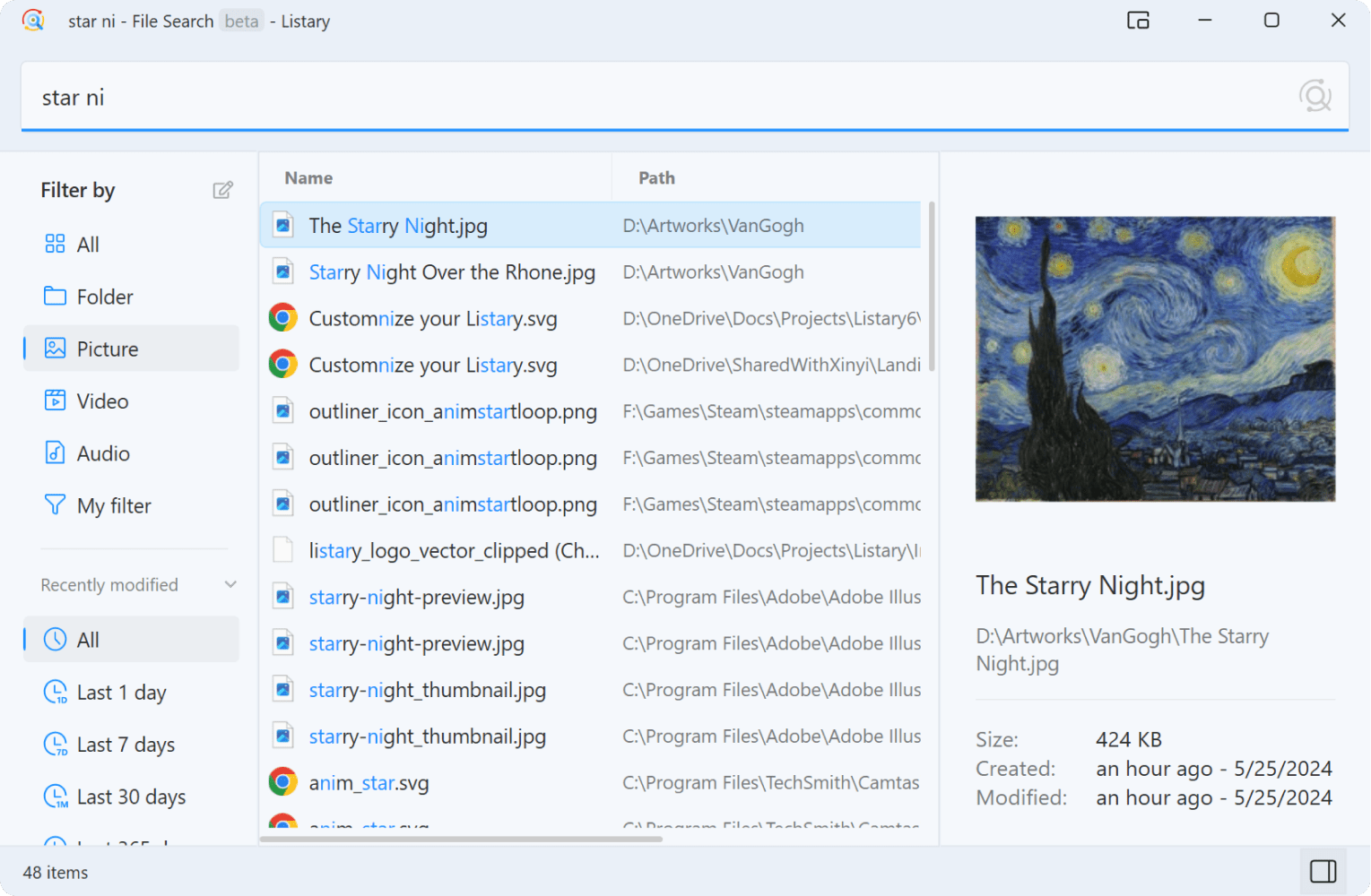 Listary���԰�v6.0.9.25 �����ļ�����
