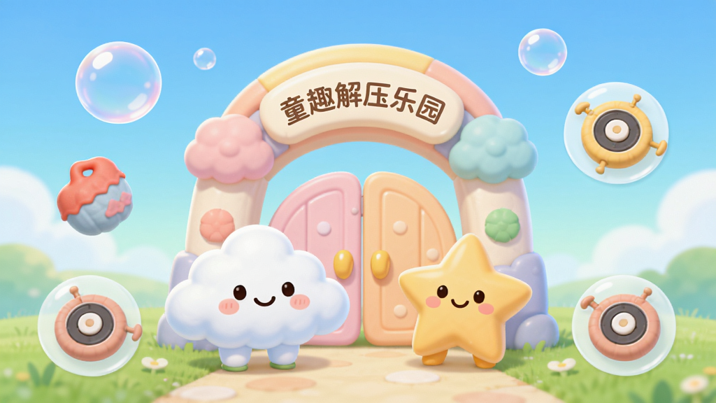 ͯȤ��ѹ��԰�ֻ�App�����棬����������һ��ɫ����͵Ŀ�ͨ��԰���ţ��ſ�վ��΢Ц���ƶ�����ǽ�ɫ����ΧƯ�������ݡ������ֺ�ָ������ͼ�꣬�����ǽ��������ݵأ����ּ�࣬�������������ϸ��Բ��ɰ������ʸɾ��޶���Ԫ��