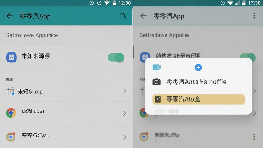 ������App���ֻ��ϵİ�װȨ�����ý��棬չʾ����δ֪��ԴӦ�ð�װ�Ŀ��غ����Ȩ�޵����������ǰ�׿�ֻ�����ҳ�棬�������ֱ�ۣ�ϸ����ȷ�����ʸɾ�