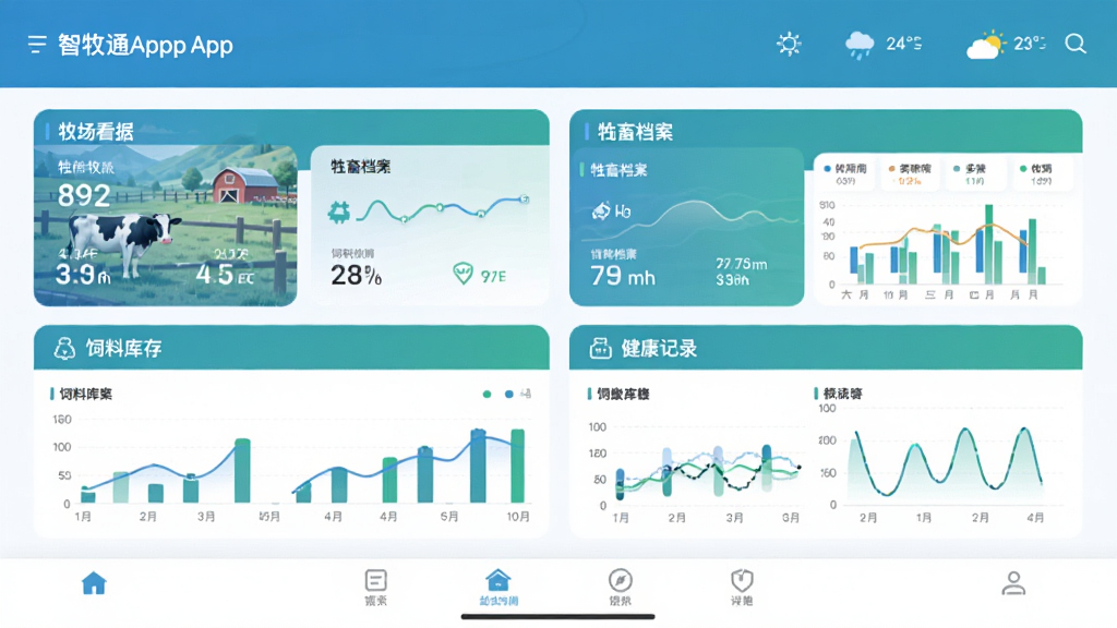 ����ͨApp������ȫòչʾ�������������ݿ��塢���󵵰������Ͽ��ͽ�����¼�Ĵ�ģ�飬���沼��������������ʾ�������ƺ��������м�Ϊ���ݿ�Ƭ��ͼ�����ײ�Ϊ���ܵ�����������Լ�ִ���������ɫ�����ʸɾ��޶���Ԫ��