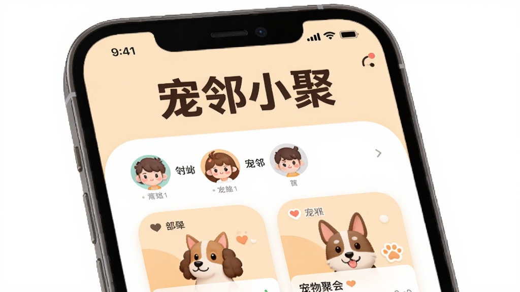 ����С�� App ��ҳ����չʾ������Ϊ�ֻ���Ļ����Ļ����ʾ������С�ۡ��ĸ����ֱ��⣬�·��Ǹ����ھ�ͷ���б��ͳ���ۻῨƬ������Ϊ���½ṹ���Ű��������룬�����ܰ�ִ���ƽ����ϸ��Բ����ͣ����ʸɾ����޶���Ԫ��